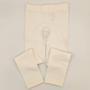 Girls Ivory Fleece Lined Tights- Size 4-6x